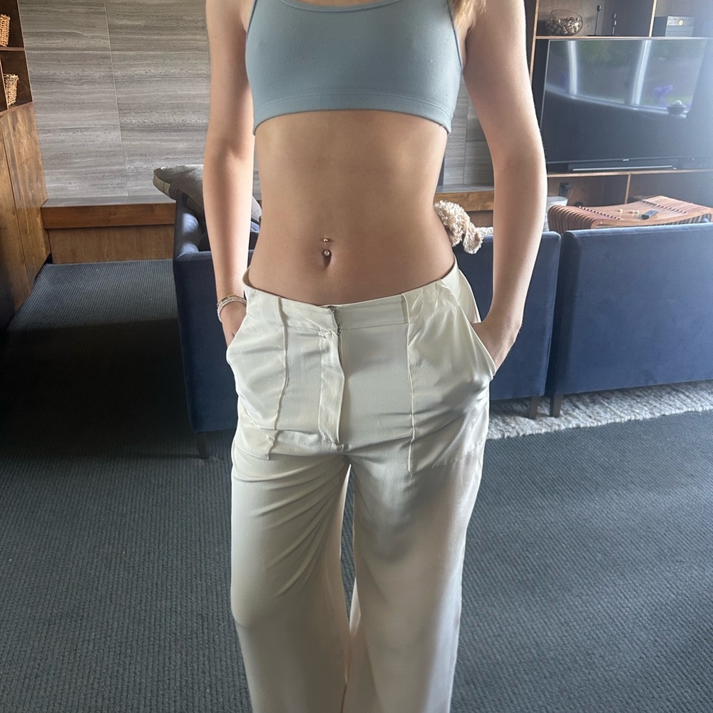 3.1 Phillip Lim Cream Tailored Trousers